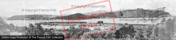 Photo of Deganwy, Conway Castle And Bridge And The Snowdon Range, From Bryn Cregin Hotel 1939