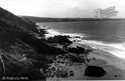The Coast From Tregardock Cliffs c.1950, Delabole