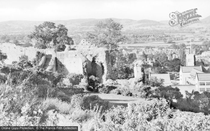 Photo of Denbigh, Castle Walls And Vale Of Clwyd c.1960