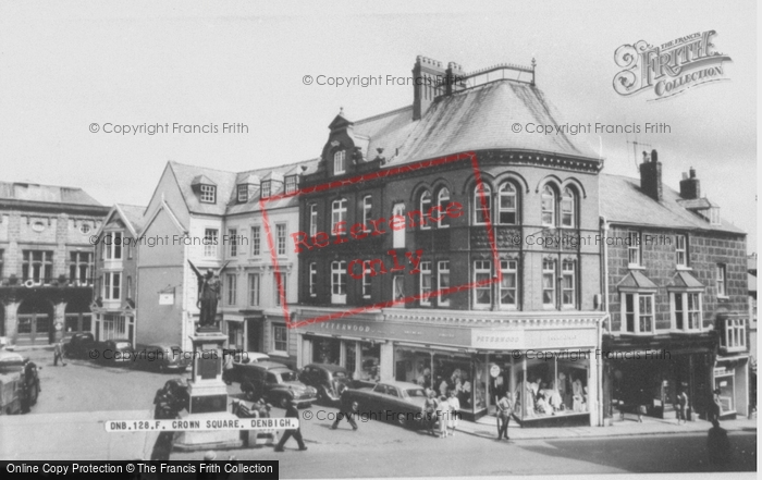 Photo of Denbigh, Crown Square c.1955