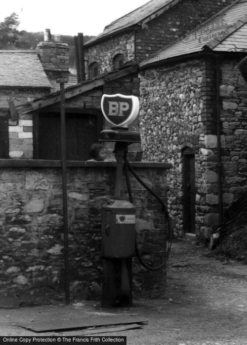 Photo of Denbigh, Old Petrol Pump c.1955