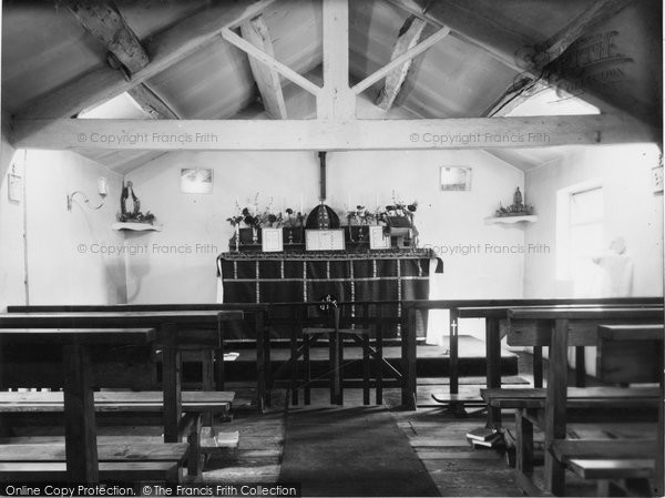 Photo of Denby Dale, Interior Of Catholic Chapel c.1955