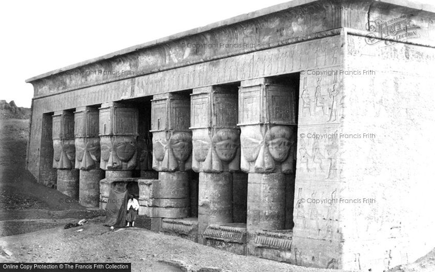 Dendera, Portico of the Temple 1860