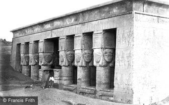 Dendera, Portico of the Temple 1860