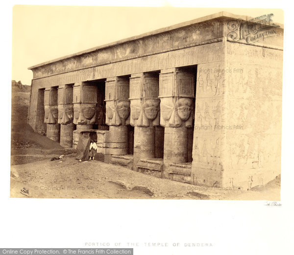 Photo of Dendera, Portico Of The Temple 1860