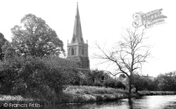 Holy Trinity Church And River Nene c.1955, Denford