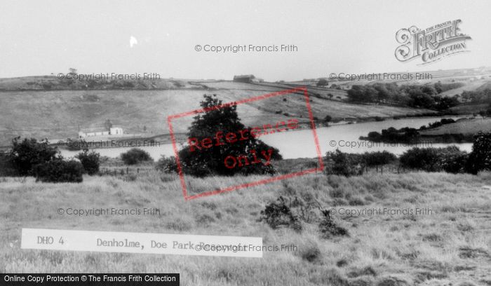 Photo of Denholme, Doe Park Reservoir c.1955