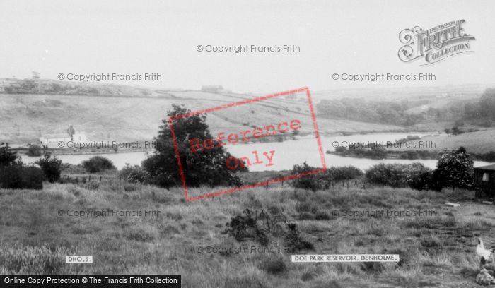 Photo of Denholme, Doe Park Reservoir c.1955