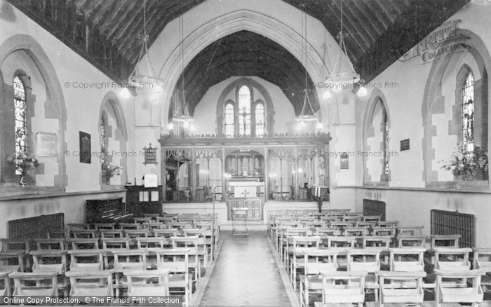 Photo of Denmead, All Saints' Church Interior c.1960
