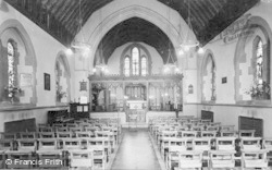 All Saints' Church Interior c.1960, Denmead
