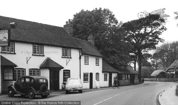 Photo of Denmead, The Village c.1955