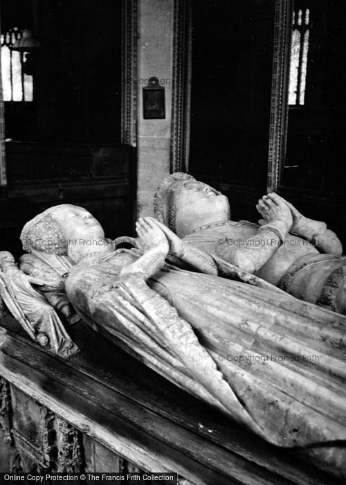 Photo of Dennington, Church, Tomb Of William, Lord Bardolph And His Wife 1950