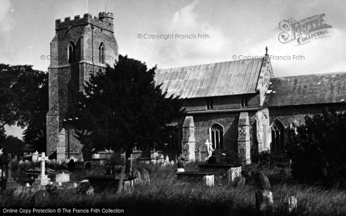 Photo of Dennington, The Church 1950