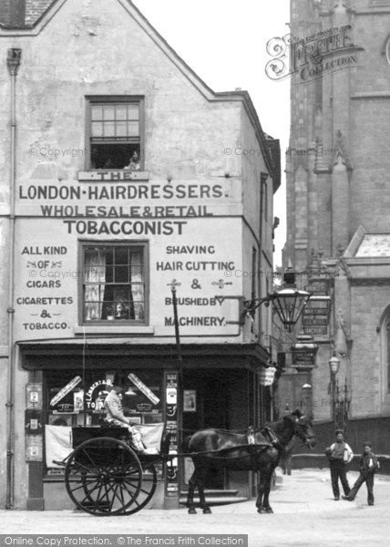 Photo of Derby, A Shop Near St Alkmund's Church 1896