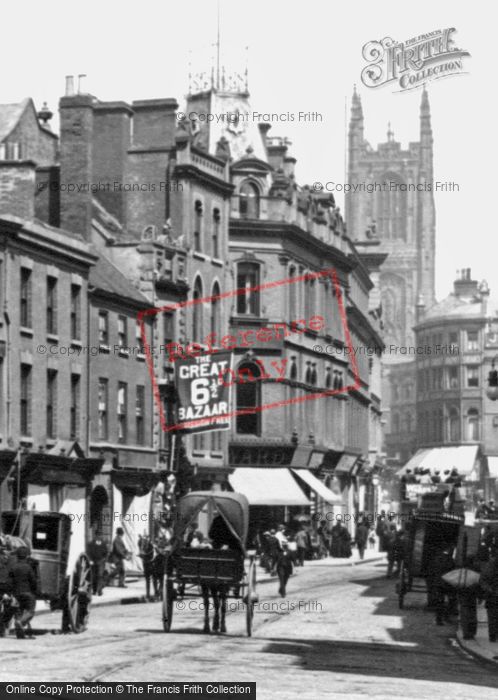 Photo of Derby, Cornmarket 1896
