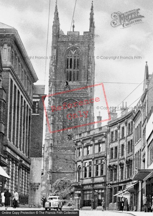 Photo of Derby, Iron Gate And The Cathedral c.1955