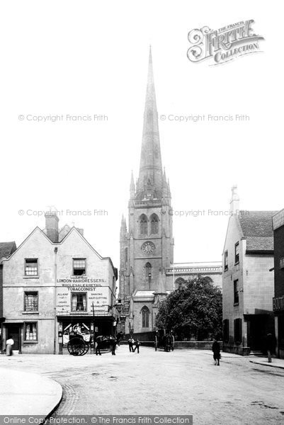 Photo of Derby, St Alkmund's Church 1896