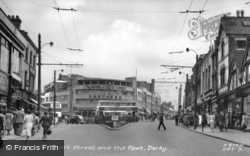 St Peter's Street And The Spot c.1950, Derby