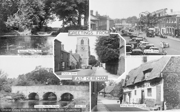 Photo of Dereham, Composite c.1955