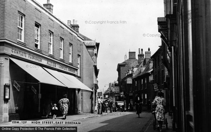 Photo of Dereham, High Street c.1955