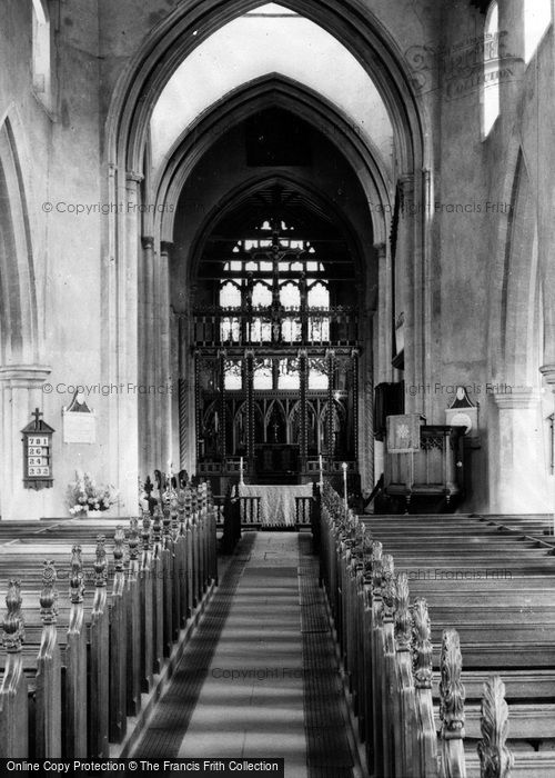 Photo of Dereham, Interior Of St Nicholas' Church c.1965