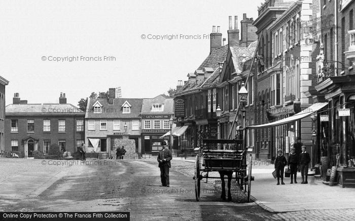 Photo of Dereham, Market Place 1893