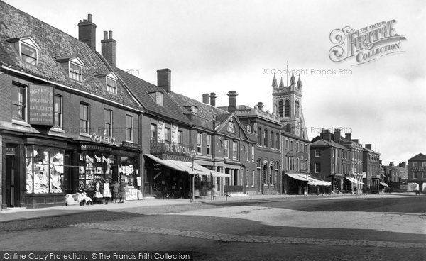 Photo of Dereham, Market Place 1898