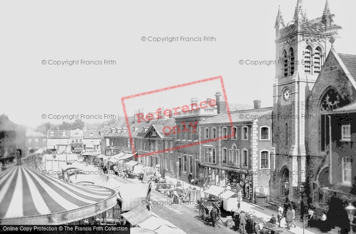 Photo of Dereham, Market Place 1898