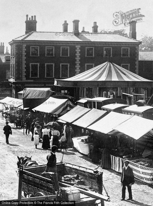 Photo of Dereham, Market Place 1898