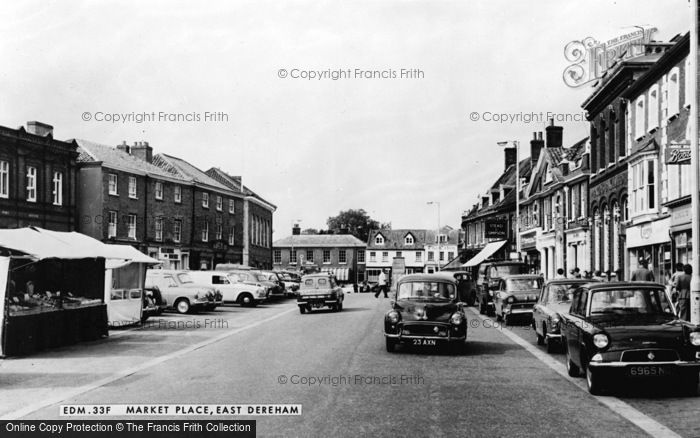 Photo of Dereham, Market Place c.1965
