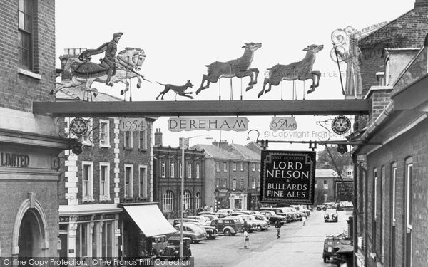 Photo of Dereham, The Town Sign, St Withburga And The Deer c.1955