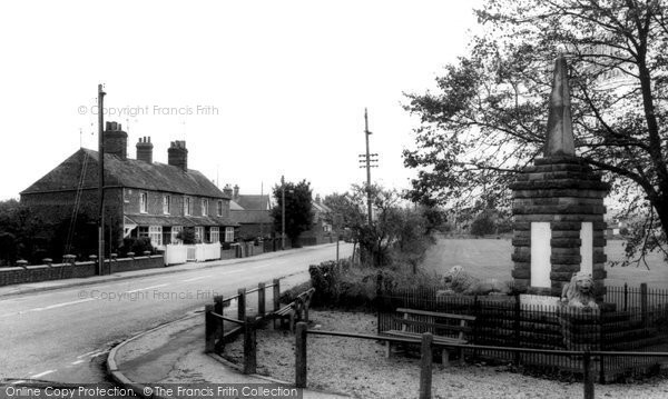 Photo of Dersingham, Memorial And Hunstanton Road c.1965