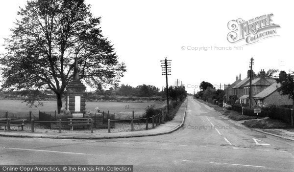 Photo of Dersingham, Memorial And Station Road c.1965