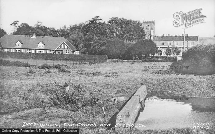 Photo of Dersingham, St Nicholas' Church And The Institure c.1965