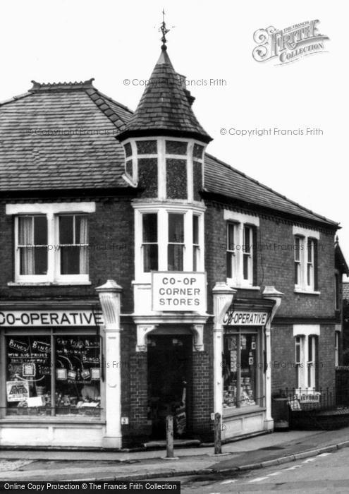 Photo of Dersingham, The Co Op Corner Stores, Hunstanton Road c.1965