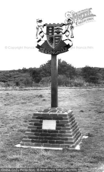 Photo of Dersingham, Village Sign c.1965