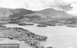 And Keswick From Cat Bells c.1960, Derwent Water