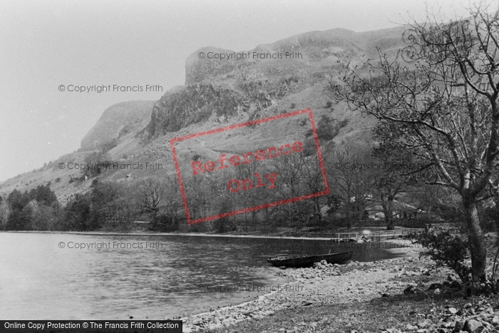 Photo of Derwent Water, Falcon Crag From Barrow Landing 1889
