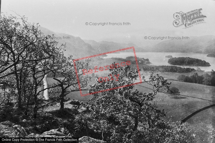 Photo of Derwent Water, From Castle Head 1889