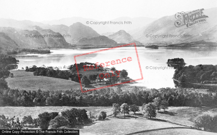Photo of Derwent Water, From Castle Hill c.1910