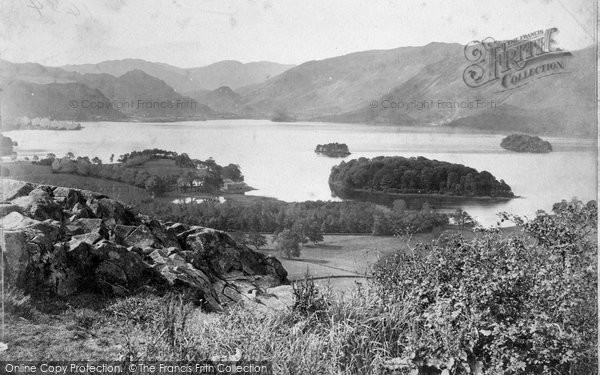 Photo of Derwent Water, From Castlet c.1880