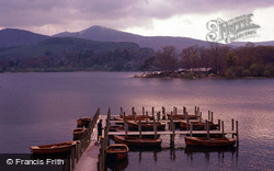 Grisedale Pike From Keswick Landing Stage c.1975, Derwent Water