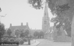 War Memorial And Church Of St Giles c.1960, Desborough