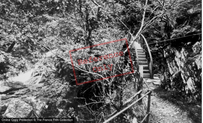 Photo of Devil's Bridge, Iron Bridge c.1955
