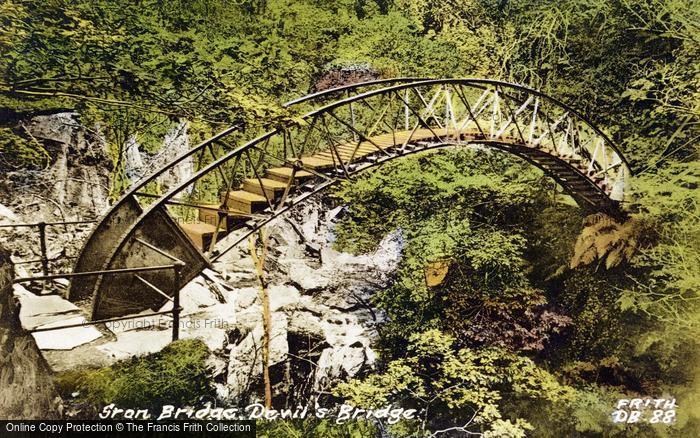 Photo of Devil's Bridge, Iron Bridge c.1955