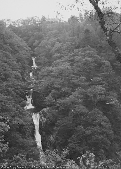 Photo of Devil's Bridge, Mynach Falls And The Hotel c.1955