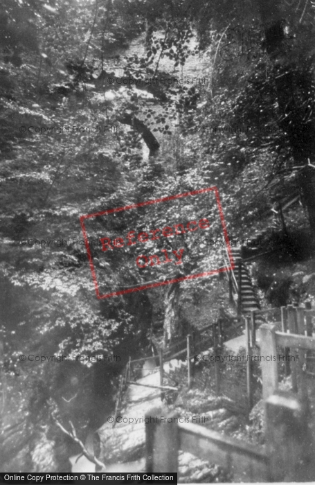 Photo of Devil's Bridge, The Bridge And Steps c.1935