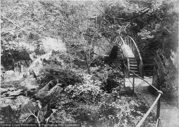 Photo of Devil's Bridge, The Circular Bridge c.1890