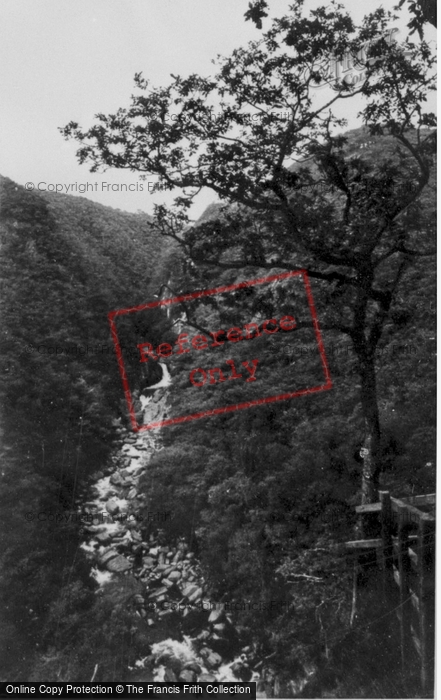 Photo of Devil's Bridge, The Cyfarllwyd Falls c.1955