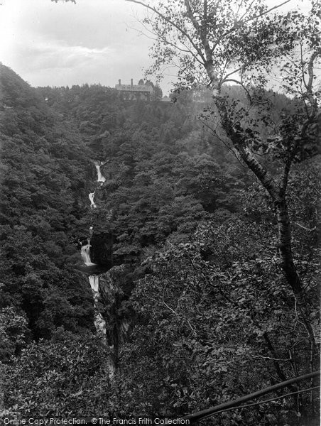 Photo of Devil's Bridge, The Falls And Hotel 1925